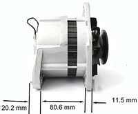 70Amp Alternator Lucas Type 3 Bolt Mount – B8800